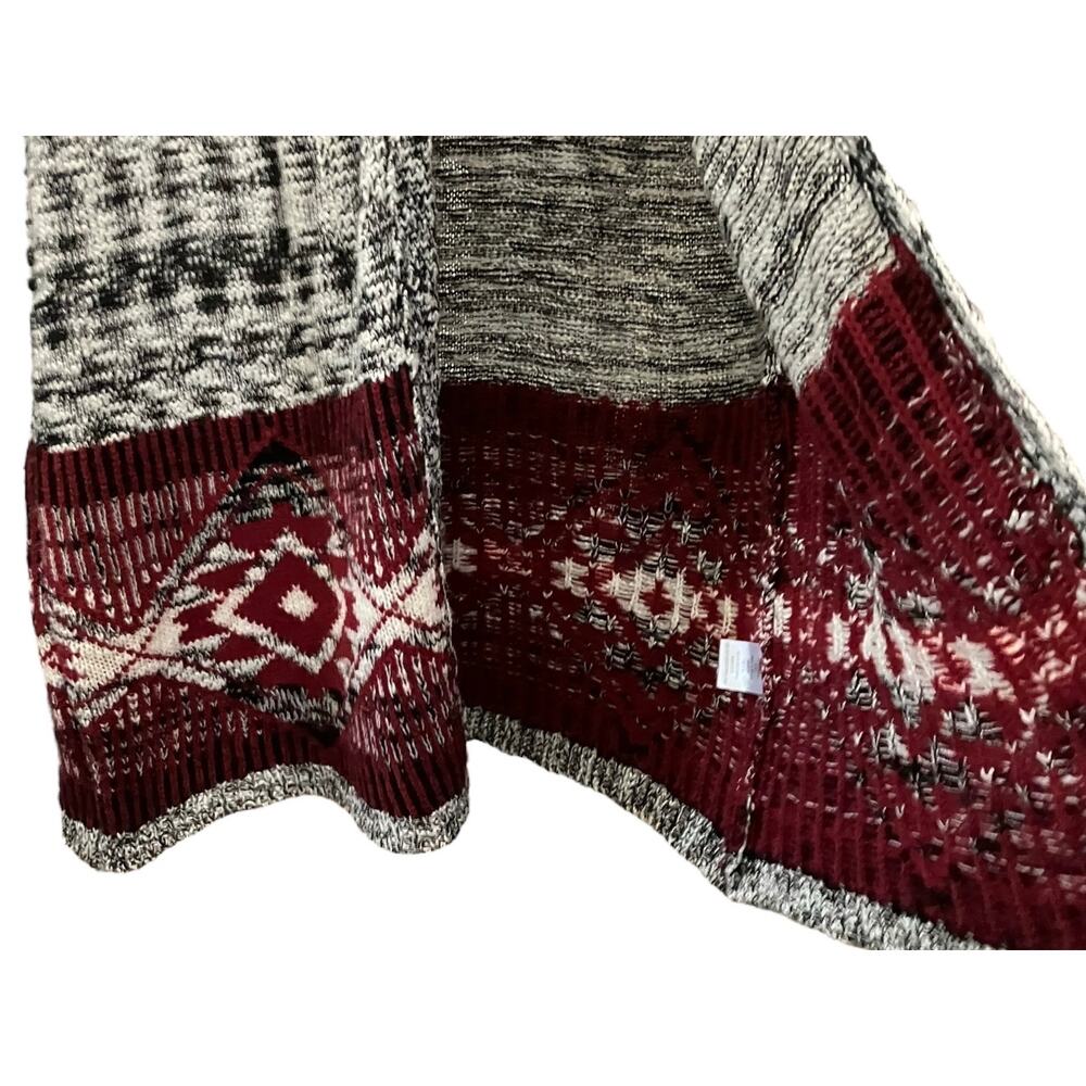 Almost Famous Women's Multicolor Slub Marled Vest Tassel Tie Sweater Vest 2X - Picture 7 of 13